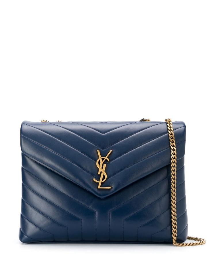Saint Laurent Medium Loulou Shoulder Bag - Blue