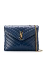 Saint Laurent Medium Loulou Shoulder Bag - Blue