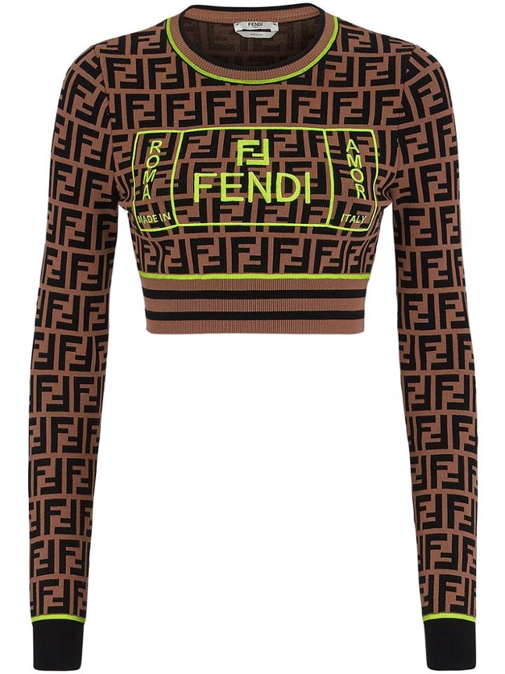 Fendi Fendi Roma Amor Jumper - Brown
