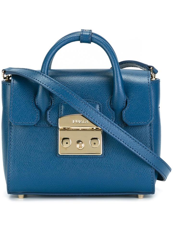 Furla Clasp Fastening Cross-body Bag, Women's, Blue