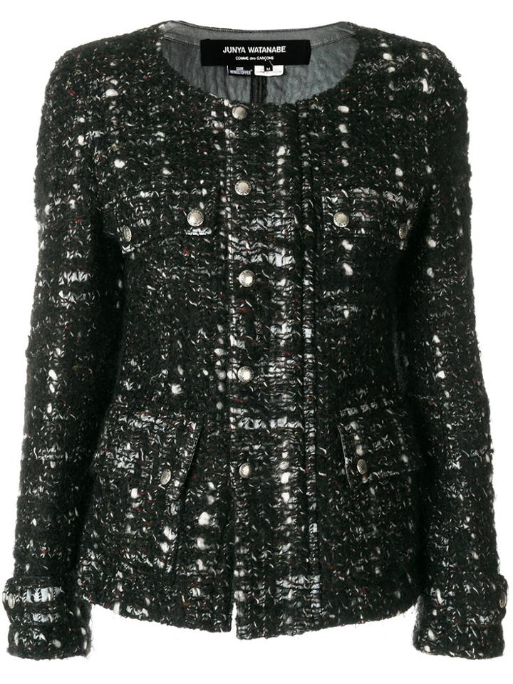 Comme Des Garçons Vintage Tweed Jacket - Black