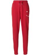 Zoe Karssen Le Happy Flocked Joggers - Red