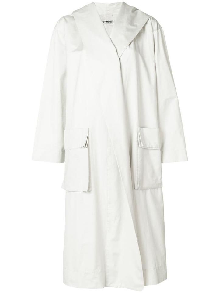 Issey Miyake Pre-owned Hooded Trench Coat - White