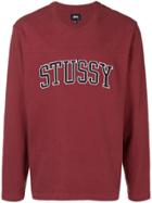 Stussy Logo Sweatshirt - Red