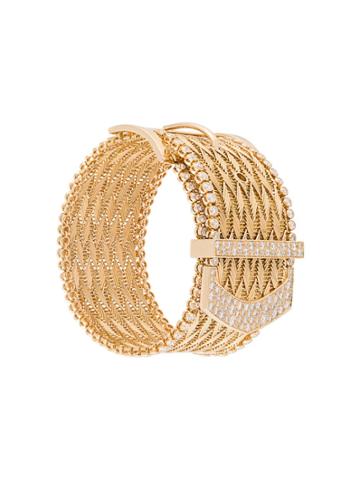 Aurelie Bidermann Polonaise 18kt Gold Couture Diamond Cuff - Metallic