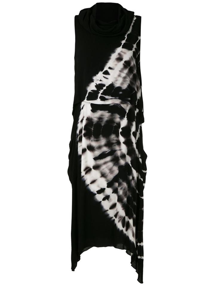 Uma Raquel Davidowicz Rodeo Tie Dye Midi Dress - Black