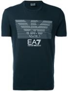 Ea7 Emporio Armani - Logo Print T-shirt - Men - Cotton - Xl, Blue, Cotton