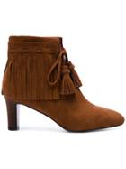 See By Chloé Fringed Ankle Boots - Brown