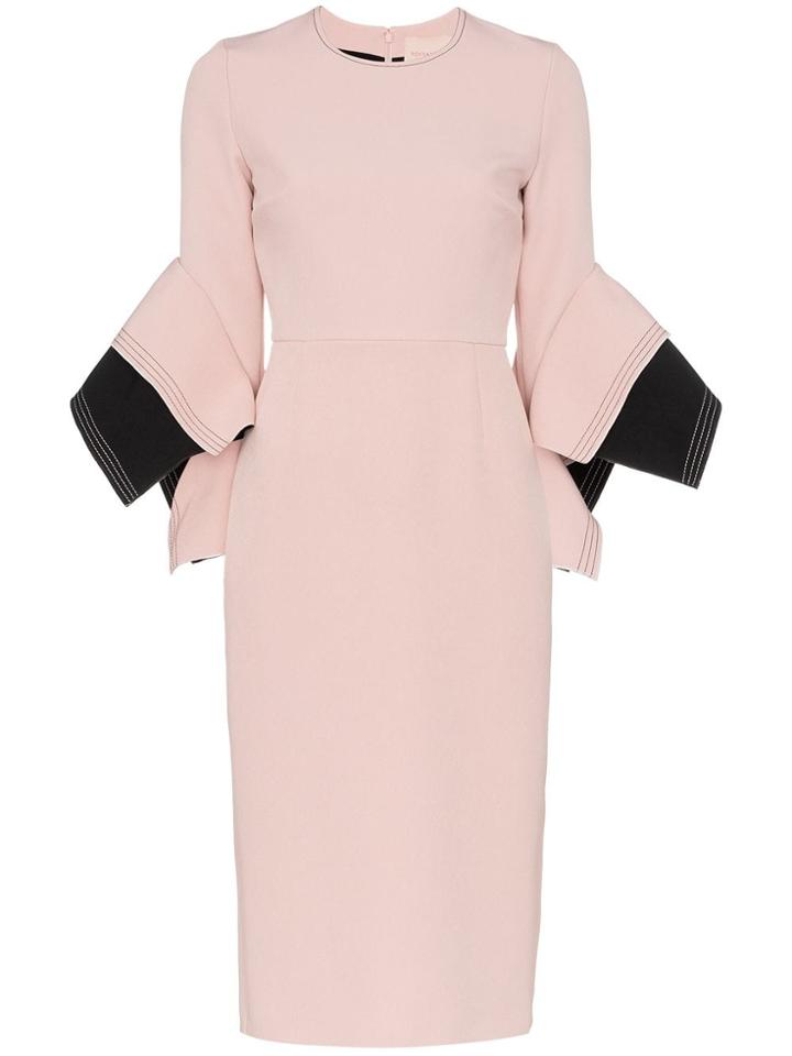Roksanda Ronda Origami Sleeve Dress - Pink