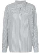 Kolor Striped Oversized Shirt - Blue
