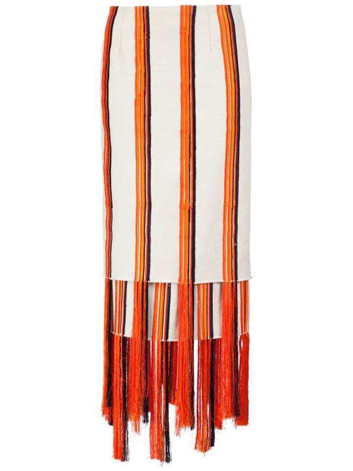 Gabriela Hearst 'orella' Skirt, Women's, Size: 42, Nude/neutrals, Cotton