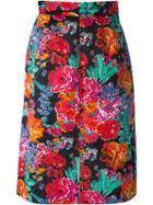 Yves Saint Laurent Vintage Floral Print Pencil Dress