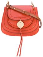 Saddle Cross Body Bag - Women - Calf Leather - One Size, Yellow/orange, Calf Leather, See By Chloé
