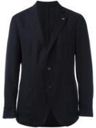 Gabriele Pasini Three Button Blazer, Men's, Size: 50, Blue, Wool