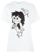 Aries Cartoon Barbarian Girl T-shirt, Size: 4, White, Cotton
