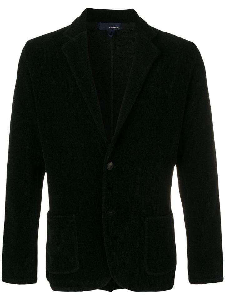 Lardini Patch Pocket Blazer - Black