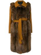 Blancha Loose Fitted Coat - Brown