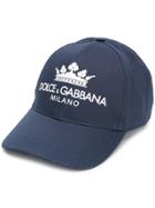 Dolce & Gabbana Contrast Logo Baseball Cap - Blue