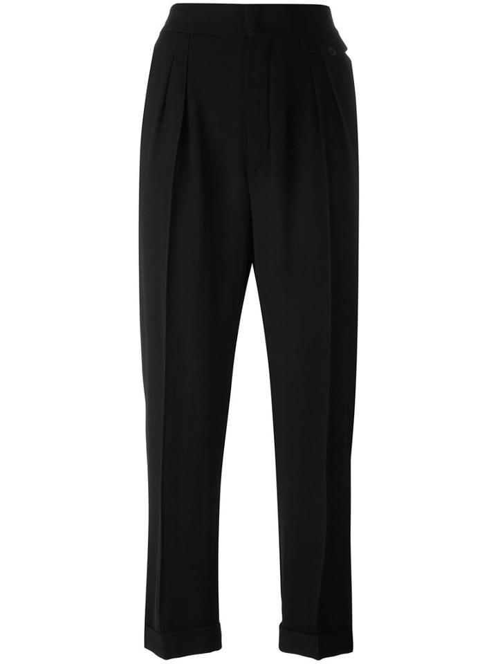 Isabel Marant Lissa Trousers, Women's, Size: 42, Black, Viscose/virgin Wool/cotton