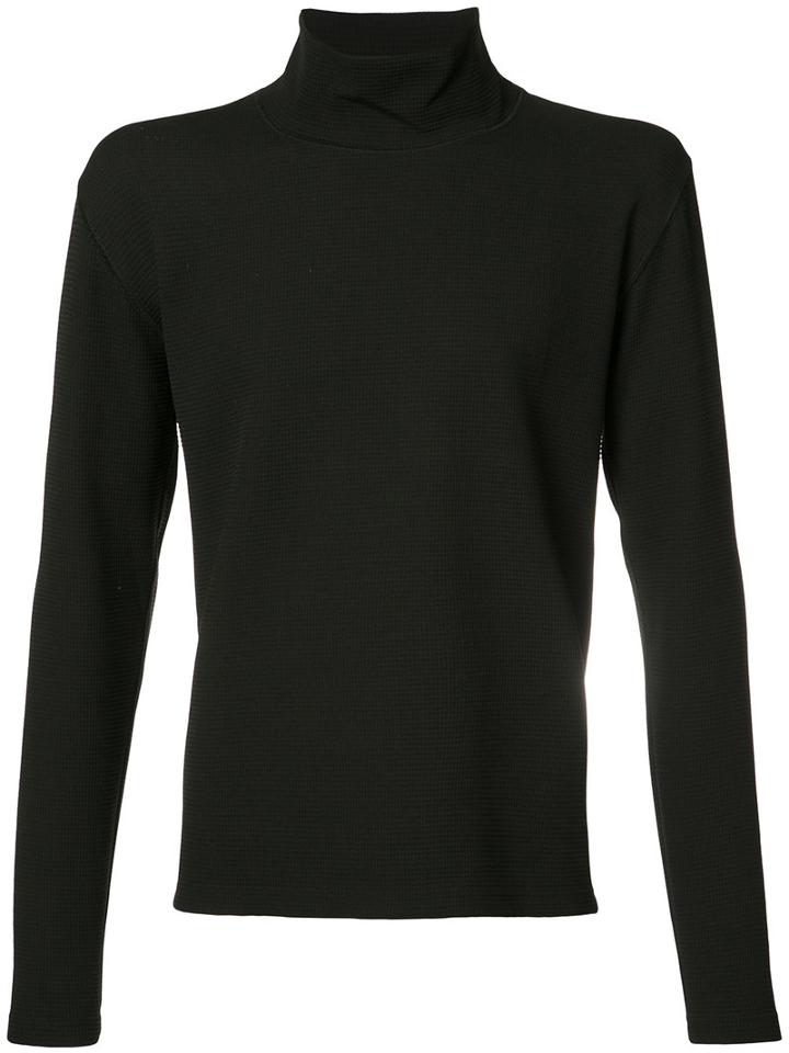 Pieter - Turtle Neck Jumper - Men - Elastodiene/wool - L, Black, Elastodiene/wool