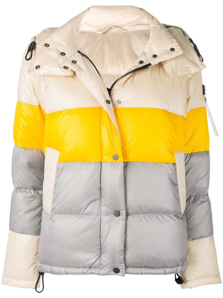 Peuterey Colour Block Padded Jacket - Neutrals