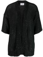 Snobby Sheep Sequin Knitted Cardigan - Black
