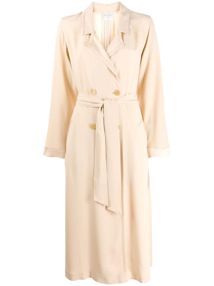 Forte Forte Double Breasted Trench Coat - Neutrals