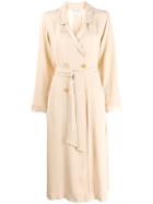 Forte Forte Double Breasted Trench Coat - Neutrals