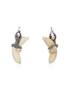 Bibi Van Der Velden 18k Rose Gold Monkeys On Bananas Hanging Parts