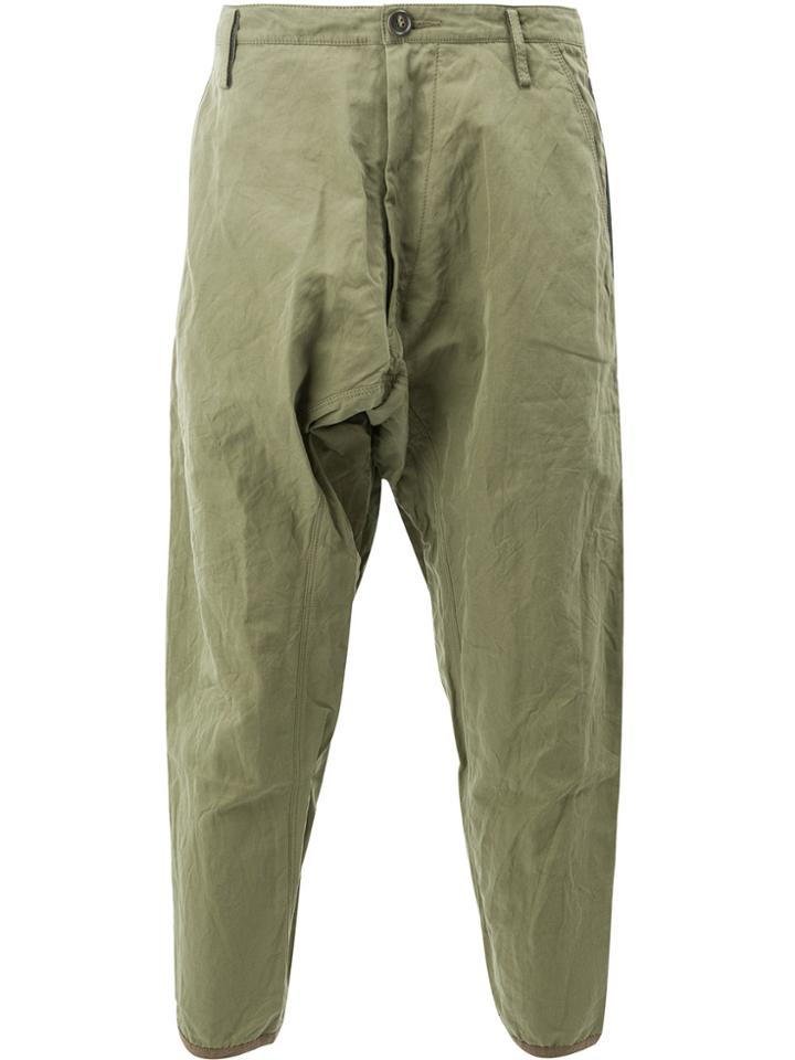 Ziggy Chen Cropped Trousers - Green