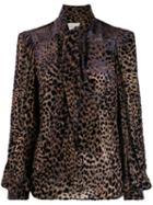 Giuseppe Di Morabito Leopard Print Blouse - Brown