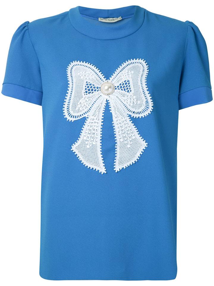 Martha Medeiros Blusa Eduarda Crepe - Blue