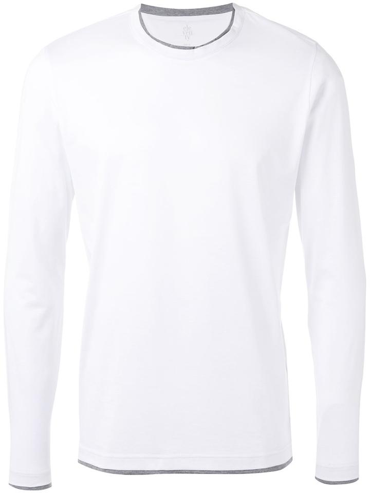 Eleventy - Crew Neck Sweatshirt - Men - Cotton - M, White, Cotton