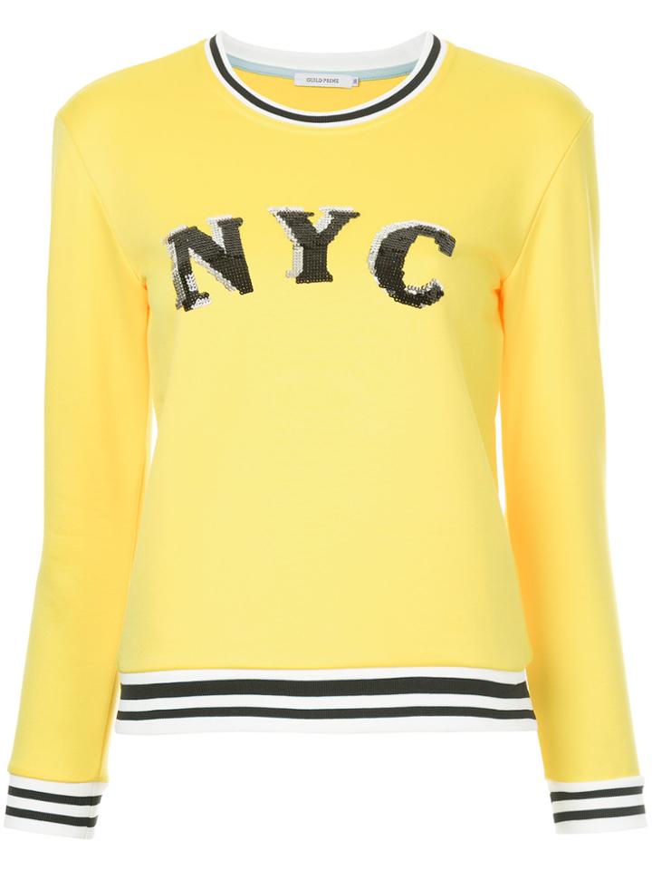Guild Prime Sequin Embroidery Sweatshirt - Yellow & Orange