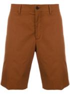 Prada Pleated Bermuda Shorts - Brown