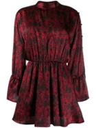 Federica Tosi Pleated Mini Dress - Red