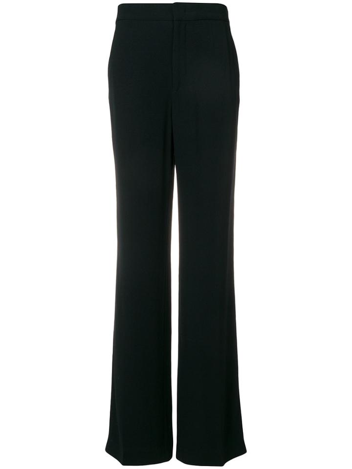 Joseph High Waisted Flared Trousers - Black