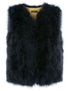 Yves Salomon Accessories Fitted Gilet Jacket - Blue