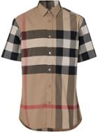 Burberry Classic Check Short Sleeved Shirt - Neutrals