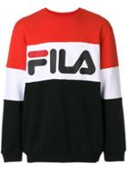 Fila Logo Colour Block Sweatshirt - Black