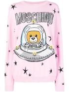 Moschino Teddy Logo Sweater - Pink