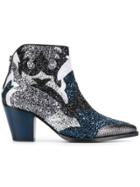 Zadig & Voltaire Cara Glitter Boots - Black