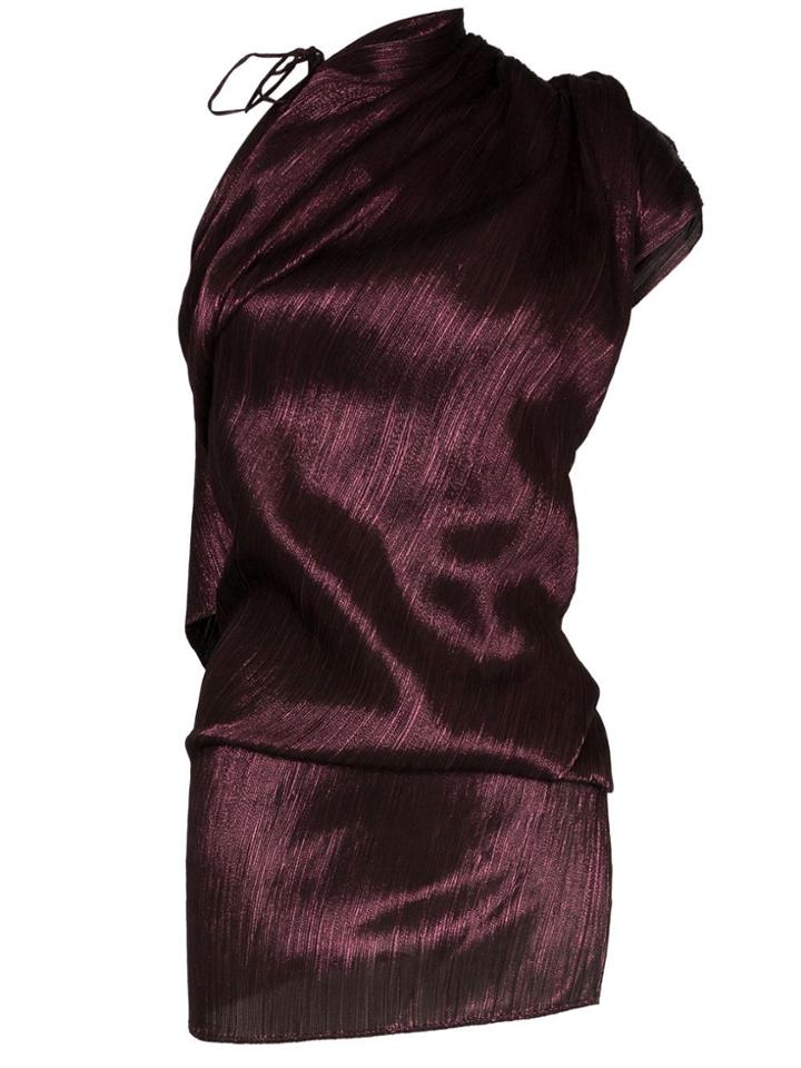 Roland Mouret Lyan One-shoulder Twist Top - Purple