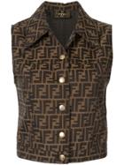 Fendi Pre-owned Zucca Print Shirt - Brown