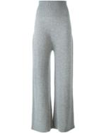 Agnona Cashmere Wide-leg Trousers - Grey