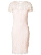 Olvi´s Lace-embroidered Fitted Dress - Pink