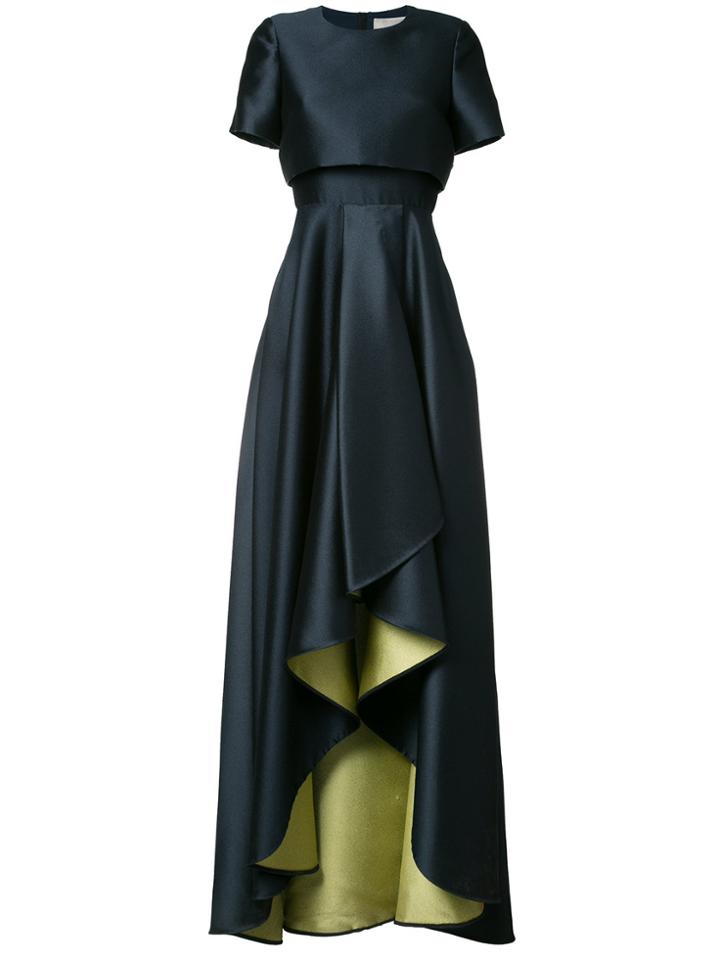 Jason Wu Cascading Gown Dress - Blue