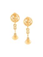 Chanel Pre-owned Cc Bell Swing Earrings - Gold