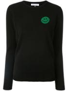 Bella Freud Happy Embroidered Sweater - Black