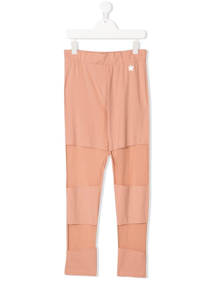 Elisabetta Franchi La Mia Bambina Teen Panelled Leggings - Pink &